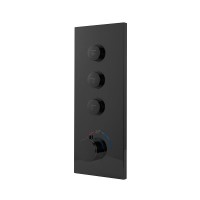 Душевая система Vincea Inspire VSFW-433TI4MB, термостатическая, цвет черный матовый