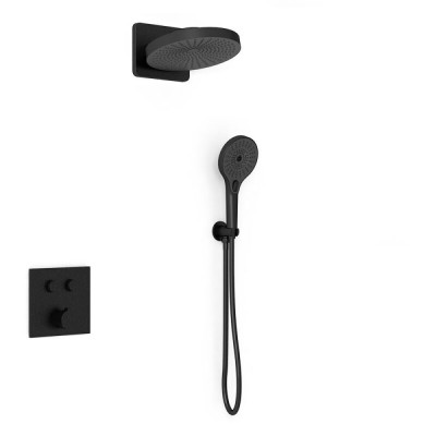 Душевая система Vincea Inspire VSFW-4I211MB, цвет черный матовый