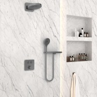 Душевая система Vincea Inspire VSFW-4I211RGM, воронёная сталь, gunmetal