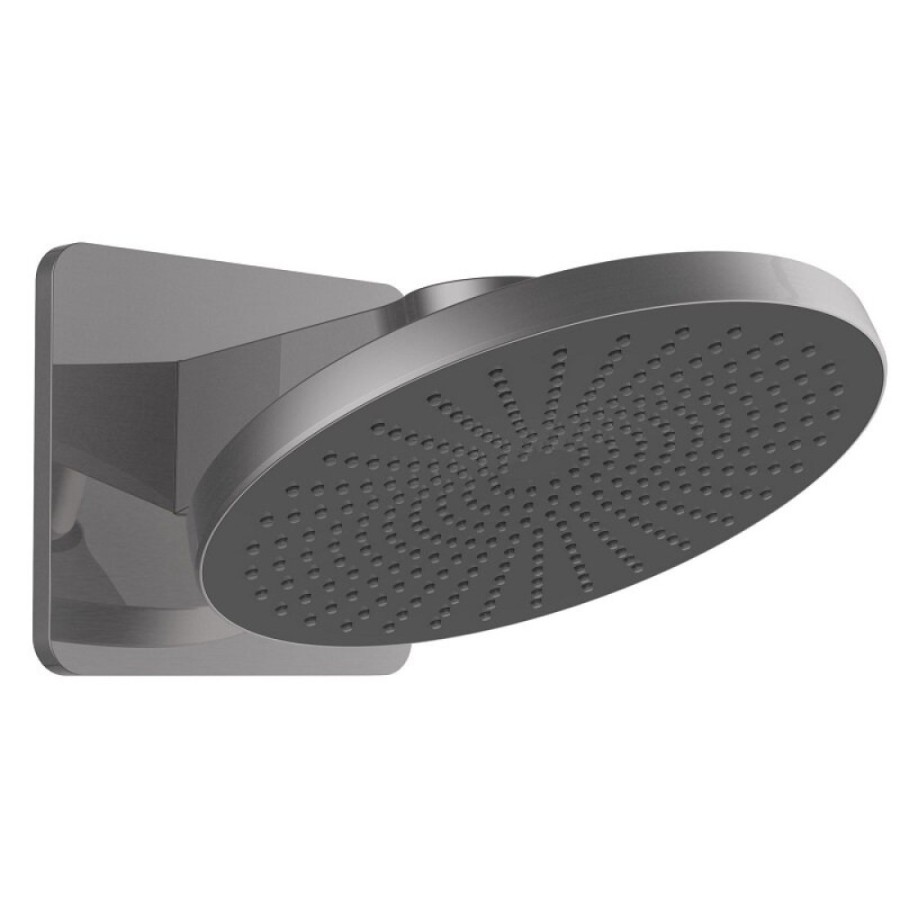 Верхний душ Vincea Inspire VSHD-3I5CGM, 25 см, 1 режим струи, воронёная сталь, gunmetal