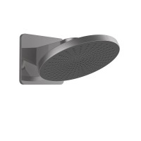 Верхний душ Vincea Inspire VSHD-3I5CGM, 25 см, 1 режим струи, воронёная сталь, gunmetal