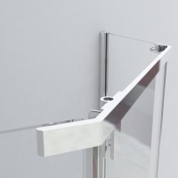 Душевой уголок Vincea Stresa VSP-1S100CL, 100 x 100 см, пятиугольный, дверь распашная, стекло прозрачное, хром