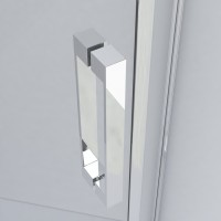 Душевой уголок Vincea Stresa VSP-1S100CL, 100 x 100 см, пятиугольный, дверь распашная, стекло прозрачное, хром