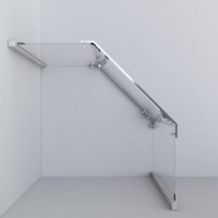 Душевой уголок Vincea Stresa VSP-1S 100 x 100 см пятиугольный, дверь распашная, стекло прозрачное, черный, VSP-1S100CLB