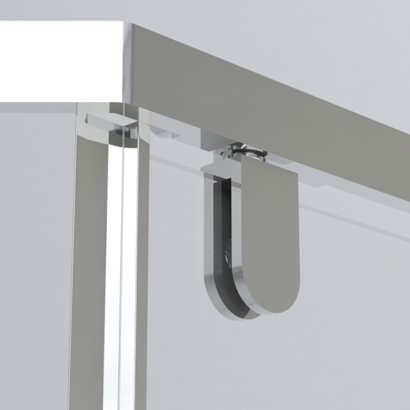 Душевой уголок Vincea Stresa VSP-1S900CL, 90 x 90 см, пятиугольный, дверь распашная, стекло прозрачное, хром