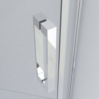 Душевой уголок Vincea Stresa VSP-1S900CLB, 90 x 90 см, пятиугольный, дверь распашная, стекло прозрачное, черный