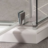 Душевой уголок Vincea Slim-U 90 x 90 см, стекло прозрачное, профиль хром, VSP-2SU900CL