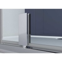 Душевой уголок Vincea Penta VSP-3P 100 x 100 см пятиугольный, дверь распашная, стекло прозрачное, черный, VSP-3P100CLB