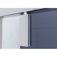 Душевой уголок Vincea Penta VSP-3P100CLGM, 100 x 100 см, стекло прозрачное, профиль вороненая сталь, gunmetal