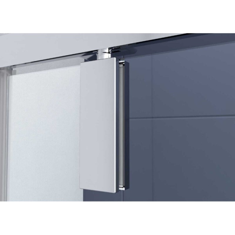 Душевой уголок Vincea Penta VSP-3P100CLGM, 100 x 100 см, стекло прозрачное, профиль вороненая сталь, gunmetal