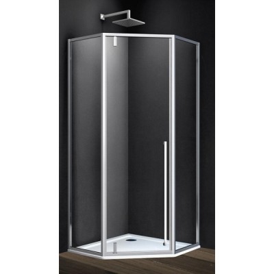 Душевой уголок Vincea Penta VSP-3P 90 x 90 см пятиугольный, дверь распашная, стекло прозрачное, хром, VSP-3P900CL