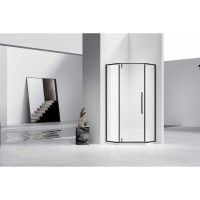 Душевой уголок Vincea Slim-N VSP-4SN100CLB, 100 x 100 см, стекло прозрачное, профиль черный