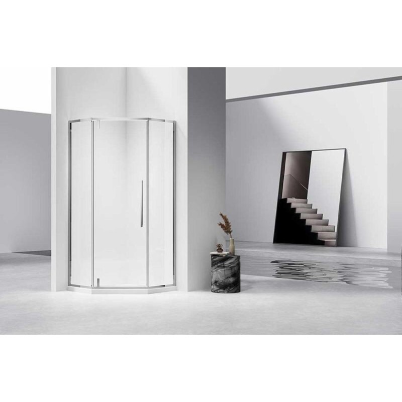 Душевой уголок Vincea Slim-N VSP-4SN900CL, 90 x 90 см, стекло прозрачное, хром