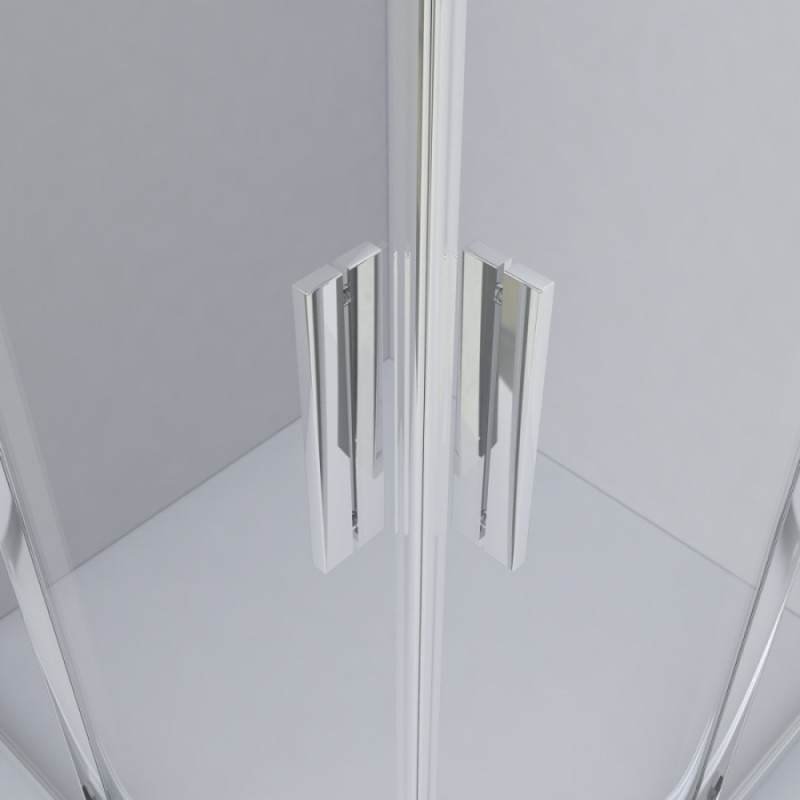 Душевой уголок Vincea Garda VSQ-1G100CL, 100 x 100 см, четверть круга, дверь раздвижная, стекло прозрачное, хром