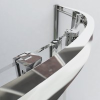 Душевой уголок Vincea Garda VSQ-1G800CL, 80 x 80 см, четверть круга, дверь раздвижная, стекло прозрачное, хром