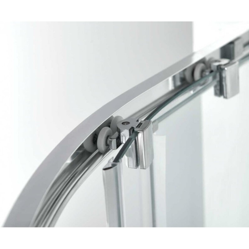 Душевой уголок Vincea Alpha VSQ-3AL 90 x 90 см четверть круга, дверь раздвижная, стекло прозрачное, хром, VSQ-3AL900CL