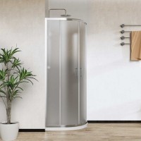 Душевой уголок Vincea City, 80 x 80 см, стекло текстурное, профиль хром, VSQ-5CT800MT