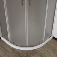 Душевой уголок Vincea City, 80 x 80 см, стекло текстурное, профиль хром, VSQ-5CT800MT