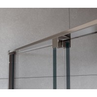 Душевой уголок Vincea Arno 150 x 80 см, дверь раздвижная, стекло прозрачное, профиль хром, VSR-1A8015CL