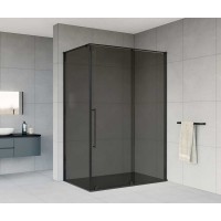 Душевой уголок Vincea Arno 120 x 90 см, стекло тонированное, профиль черный, VSR-1A9012CGB