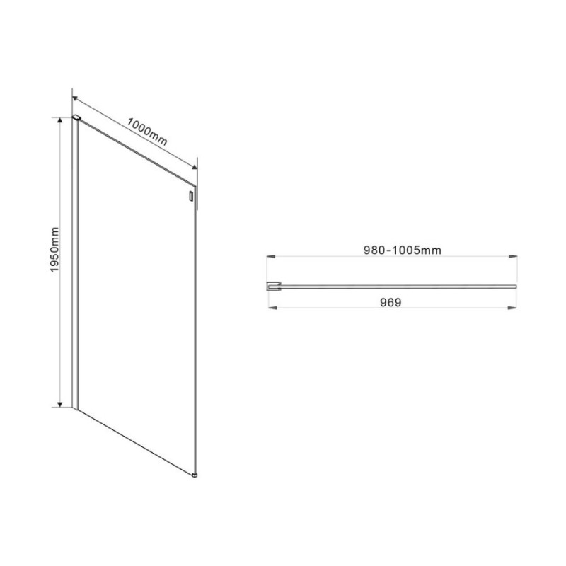 Душевой уголок Vincea Como VSR-1C1013CL, 130 x 100 см, прямоугольный, дверь раздвижная, стекло прозрачное, хром