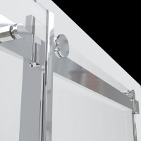 Душевой уголок Vincea Como 130 x 100 см, прямоугольный, дверь раздвижная, стекло прозрачное, профиль черный, VSR-1C1013CLB