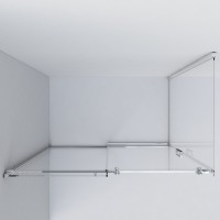 Душевой уголок Vincea Como VSR-1C1014CL, 140 x 100 см, прямоугольный, дверь раздвижная, стекло прозрачное, хром