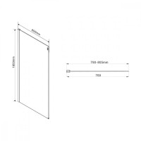 Душевой уголок Vincea Como VSR-1C8012CL, 120 x 80 см, прямоугольный, дверь раздвижная, стекло прозрачное, хром