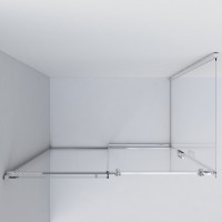 Душевой уголок Vincea Como VSR-1C8012CL, 120 x 80 см, прямоугольный, дверь раздвижная, стекло прозрачное, хром