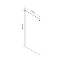 Душевой уголок Vincea Como VSR-1C8013CL, 130 x 80 см, прямоугольный, дверь раздвижная, стекло прозрачное, хром