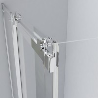 Душевой уголок Vincea Como VSR-1C8014CL, 140 x 80 см, прямоугольный, дверь раздвижная, стекло прозрачное, хром