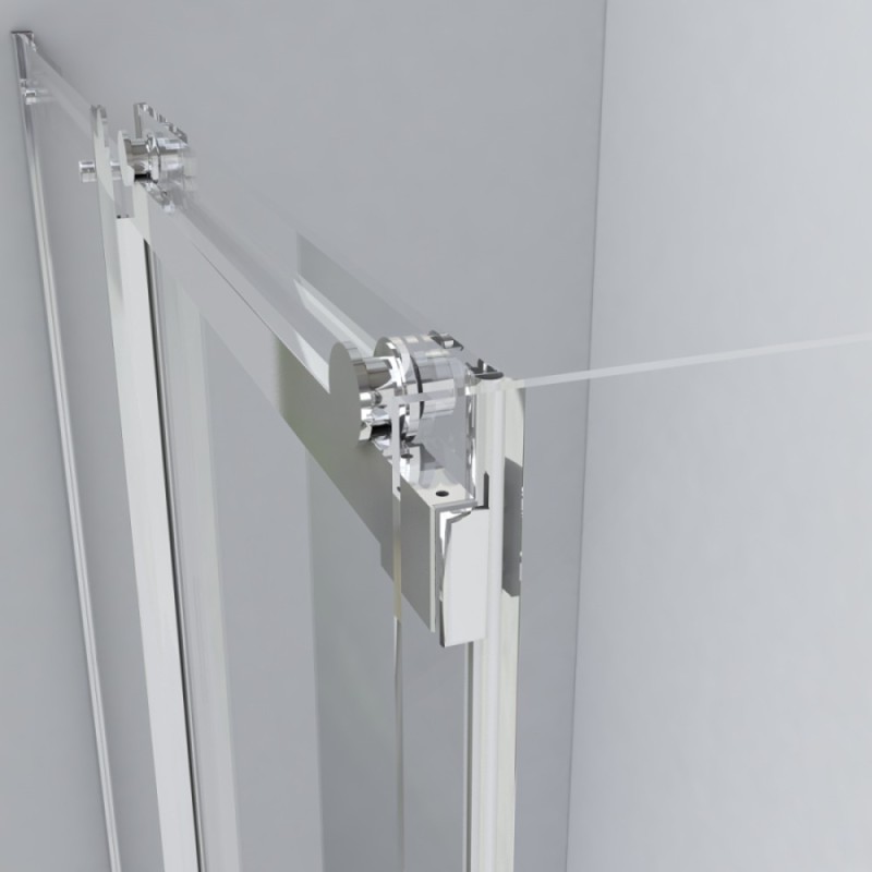 Душевой уголок Vincea Como VSR-1C9013CL, 130 x 90 см, прямоугольный, дверь раздвижная, стекло прозрачное, хром