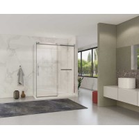 Душевой уголок Vincea Como Soft, 140 x 100 см, стекло прозрачное, профиль хром, VSR-1CS1014CL