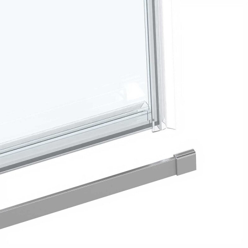 Душевой уголок Vincea Como Soft, 130 x 80 см, стекло прозрачное, профиль хром, VSR-1CS8013CL