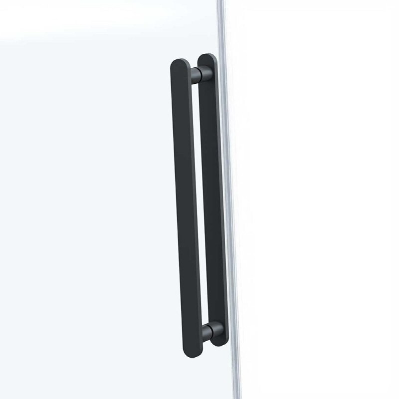 Душевой уголок Vincea Como Soft, 140 x 80 см, стекло прозрачное, профиль черный, VSR-1CS8014CLB