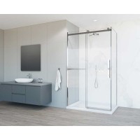 Душевой уголок Vincea Como Soft, 120 x 90 см, стекло прозрачное, профиль хром, VSR-1CS9012CL