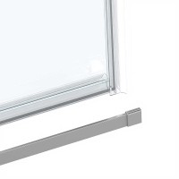 Душевой уголок Vincea Como Soft, 140 x 90 см, стекло прозрачное, профиль хром, VSR-1CS9014CL