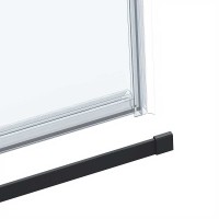 Душевой уголок Vincea Como Soft, 140 x 90 см, стекло прозрачное, профиль черный, VSR-1CS9014CLB