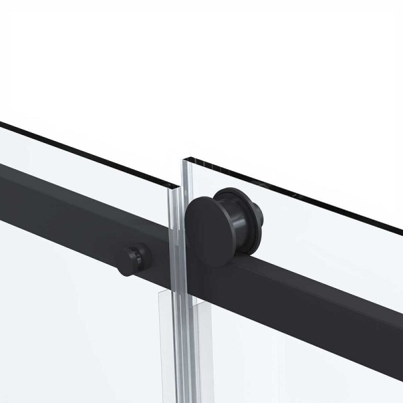 Душевой уголок Vincea Como Soft, 140 x 90 см, стекло прозрачное, профиль черный, VSR-1CS9014CLB