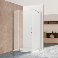 Душевой уголок Vincea Extra VSR-1E 110/120 x 80 см, стекло прозрачное, профиль хром, VSR-1E111280CL