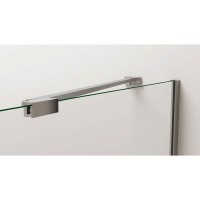 Душевой уголок Vincea Extra, 80/90 x 100 см, стекло прозрачное, профиль черный, VSR-1E809010CLB