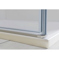 Душевой уголок Vincea Extra VSR-1E809080CLB, 80/90 x 80 см, стекло прозрачное, профиль черный