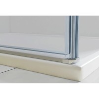 Душевой уголок Vincea Extra VSR-1E901080CLB, 90/100 x 80 см, стекло прозрачное, профиль черный