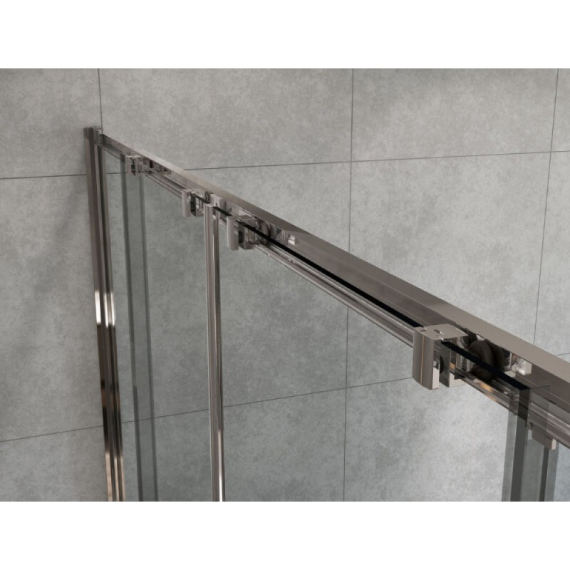 Душевой уголок Vincea Garda VSR-1G21017CLG, 170 x 100 см, стекло прозрачное, профиль брашированное золото