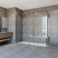 Душевой уголок Vincea Garda VSR-1G2 190 x 100 см прямоугольный, дверь раздвижная, стекло прозрачное, хром, VSR-1G21019CL