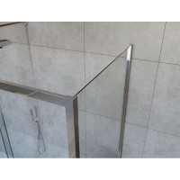 Душевой уголок Vincea Garda VSR-1G2 180 x 90 см прямоугольный, дверь раздвижная, стекло шиншилла, хром, VSR-1G29018CH