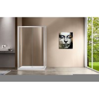 Душевой уголок Vincea Garda VSR-1G8012CL, 120 x 80 см, прямоугольный, дверь раздвижная, стекло прозрачное, хром