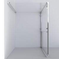 Душевой уголок Vincea Garda VSR-1G8015CL, 150 x 80 см, прямоугольный, дверь раздвижная, стекло прозрачное, хром