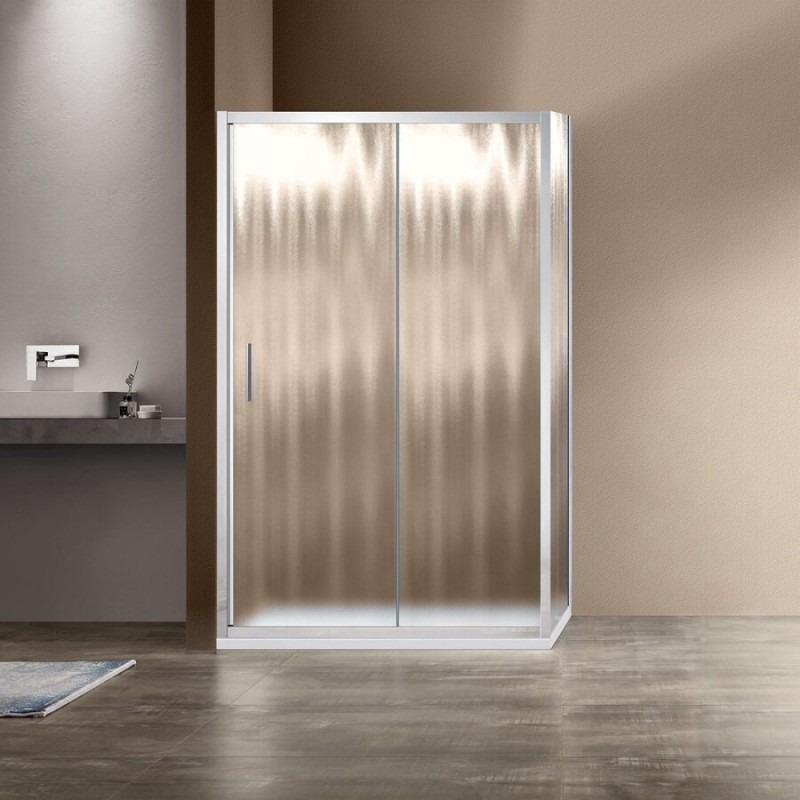 Душевой уголок Vincea Garda VSR-1G9012CH, 120 x 90 см, прямоугольный, дверь раздвижная, стекло шиншилла, хром