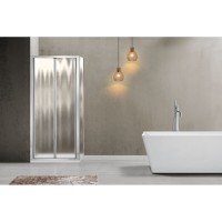Душевой уголок Vincea Garda VSR-1G9080CH, 80 x 90 см, прямоугольный, дверь складная, стекло шиншилла, хром